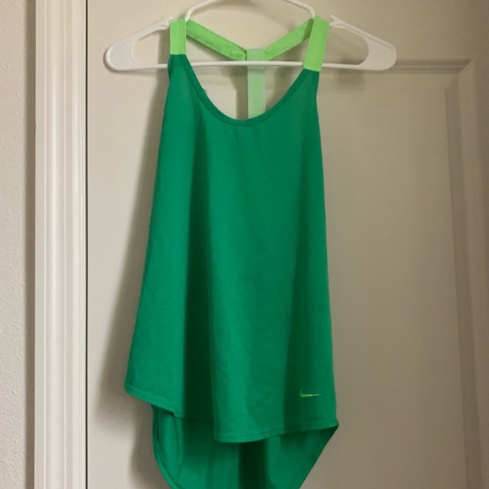 Nike Strappy Tank Green - Picture 3 of 9